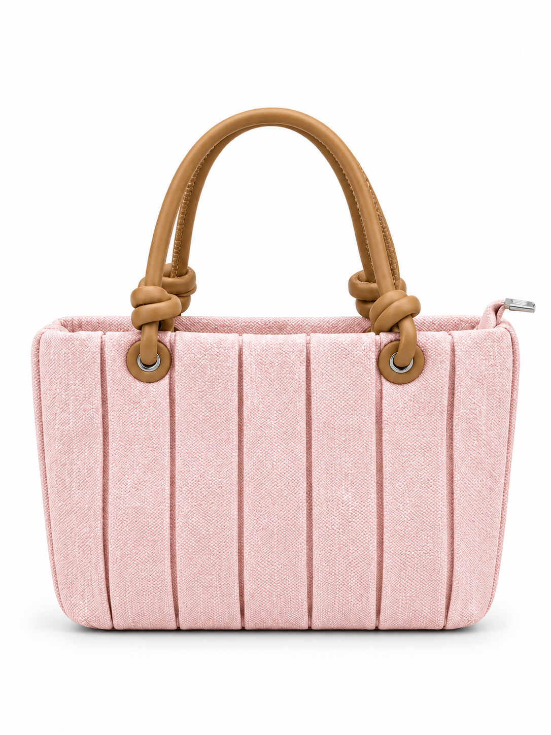 Pleated Mini Tote Bag