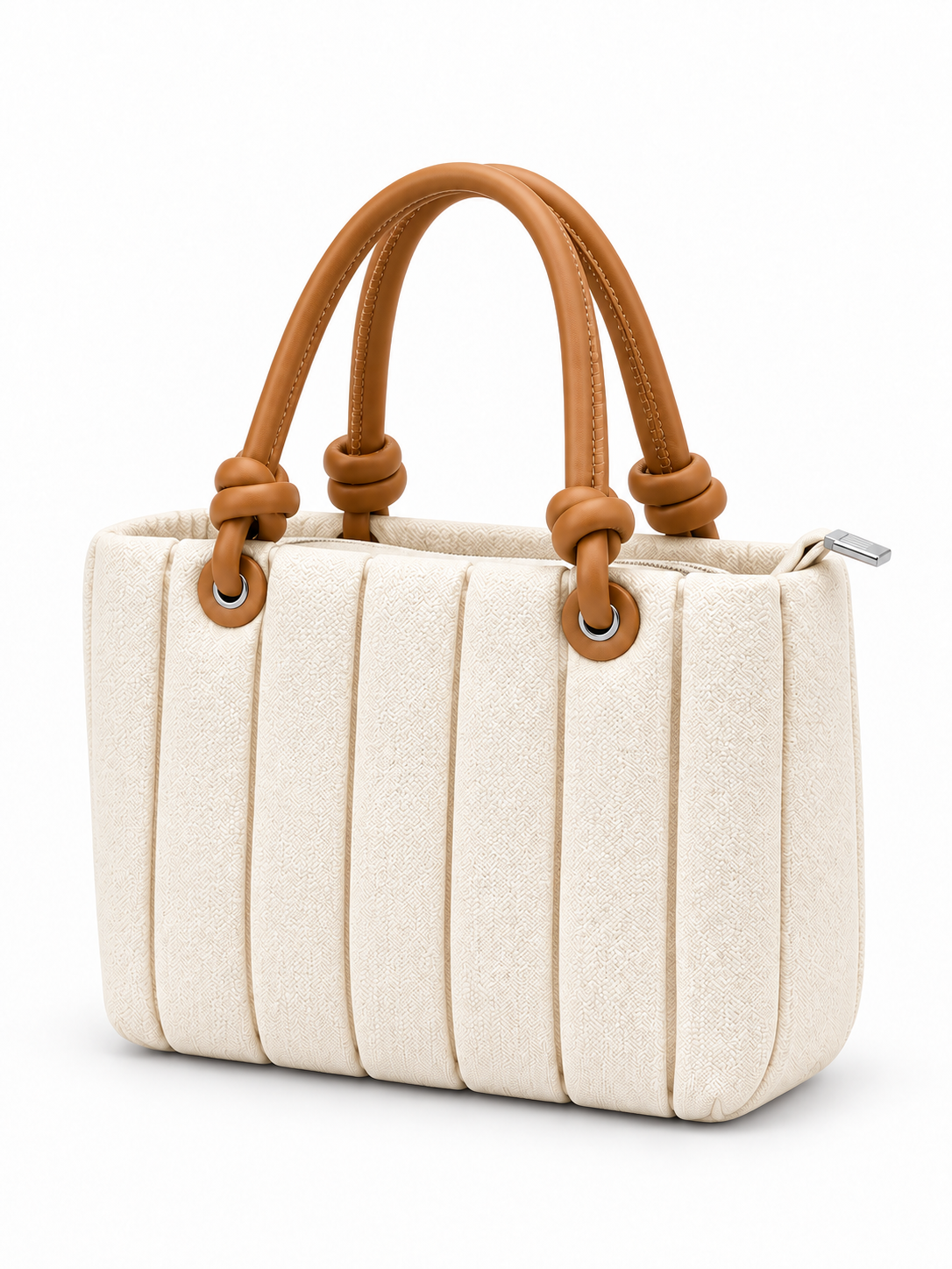 Pleated Mini Tote Bag