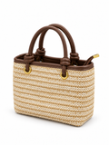 Natural Woven Mini Tote Bag