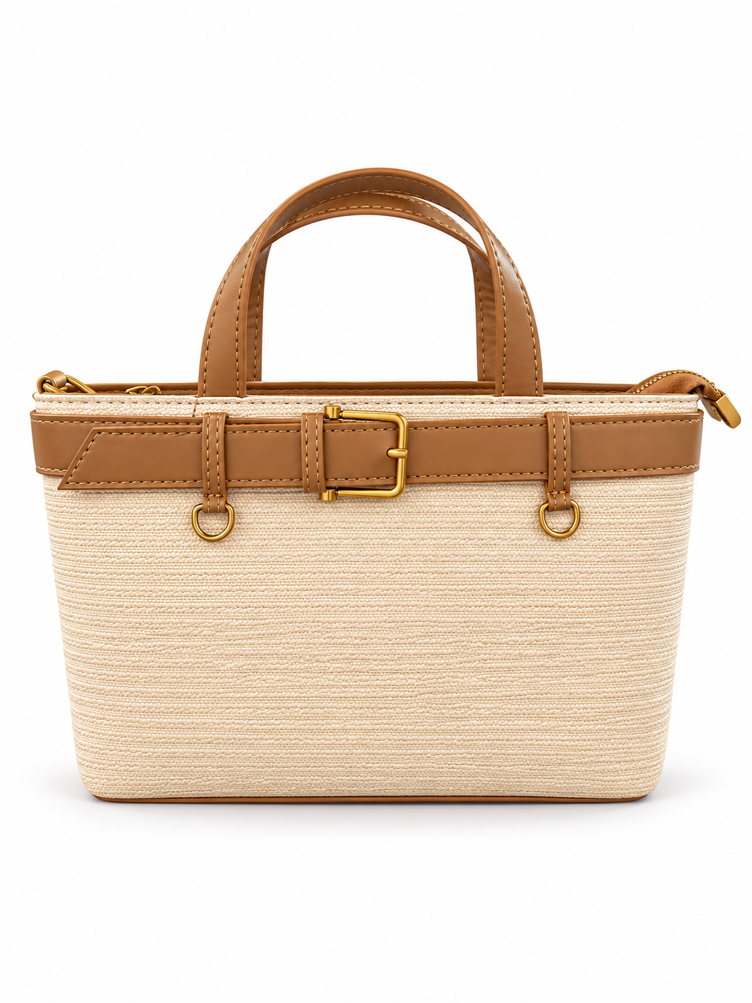 Textured Belt Detail Mini Bag