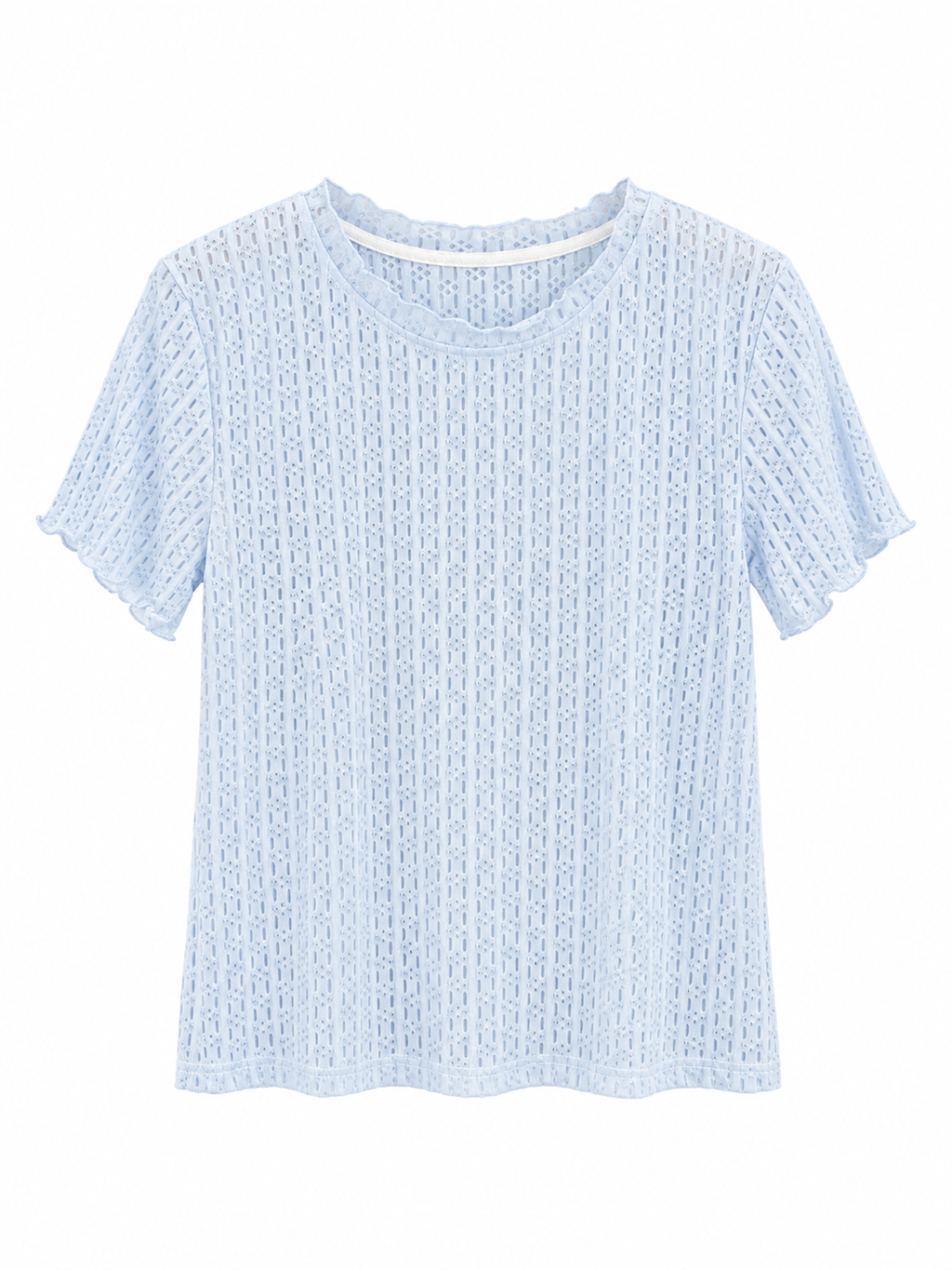 Textured Short-Sleeve Top