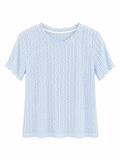 Textured Short-Sleeve Top