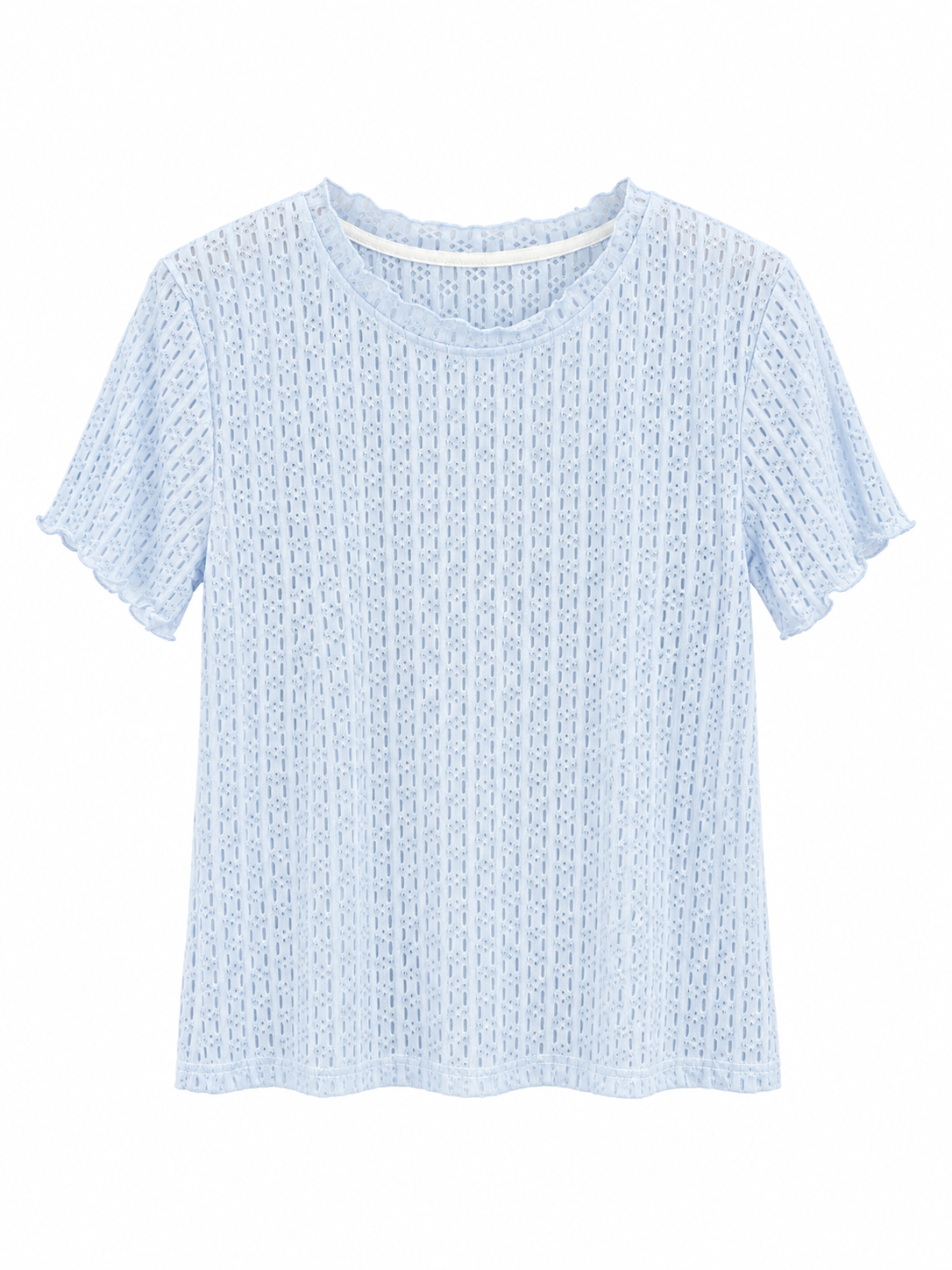 Textured Short-Sleeve Top