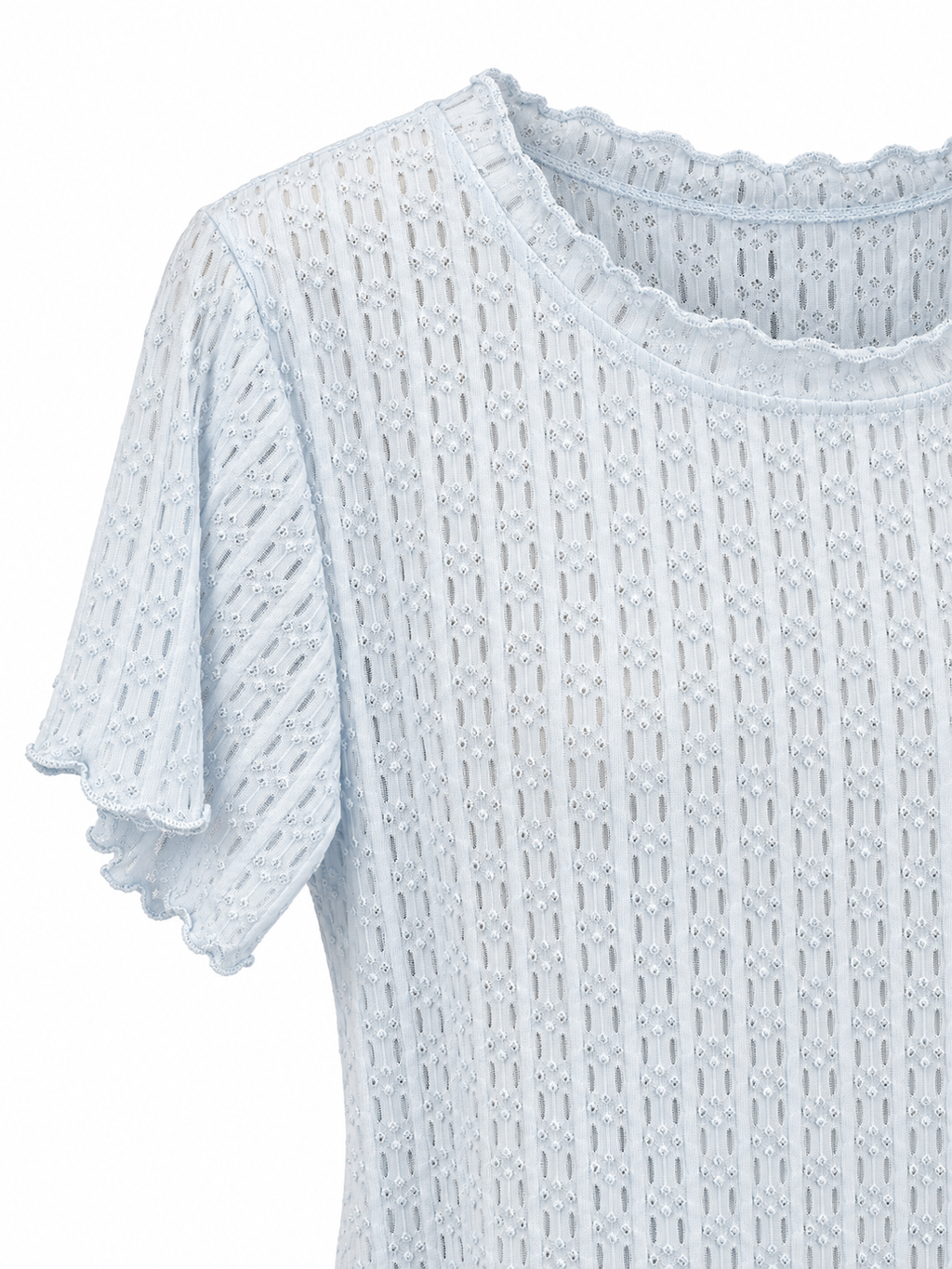 Textured Short-Sleeve Top