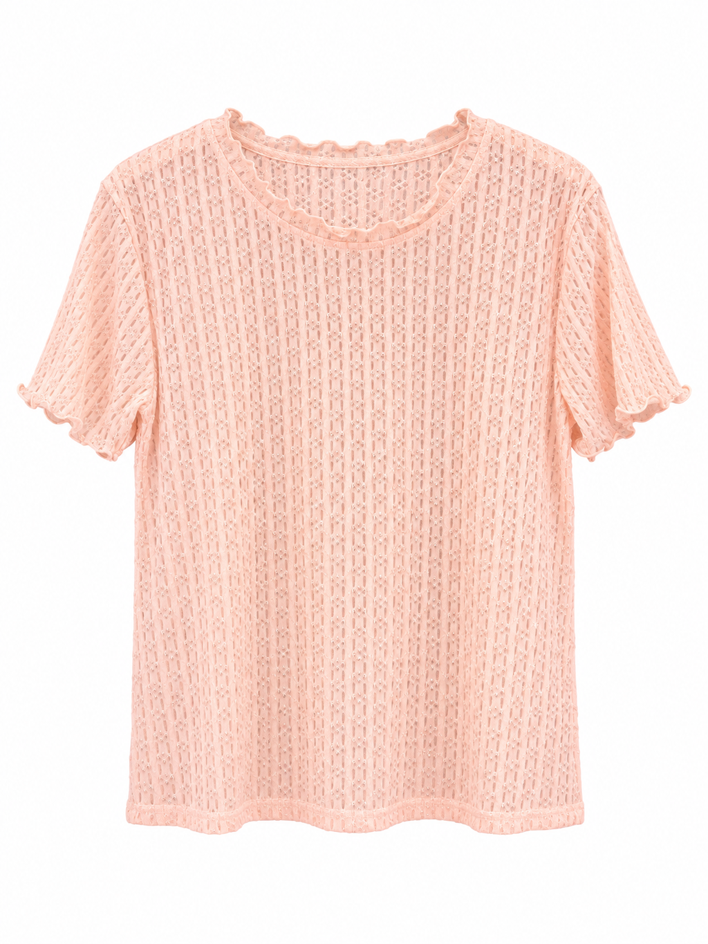 Textured Short-Sleeve Top