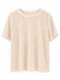 Textured Short-Sleeve Top