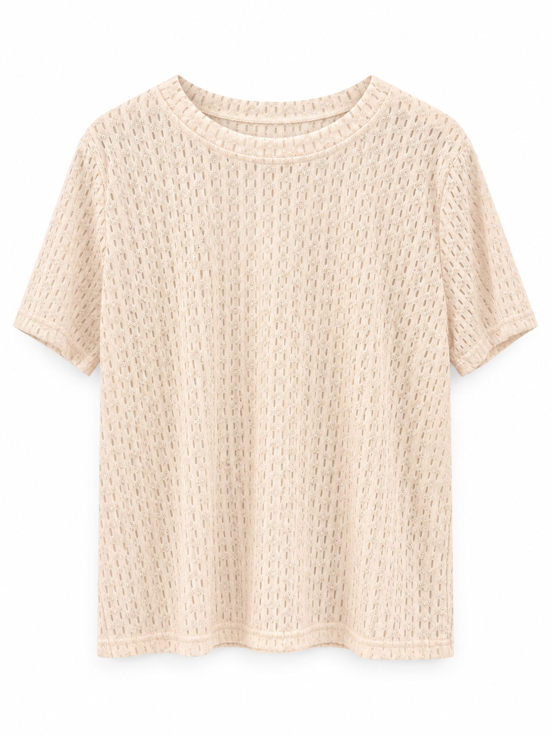 Textured Short-Sleeve Top