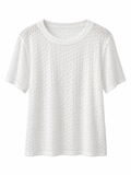 Textured Short-Sleeve Top