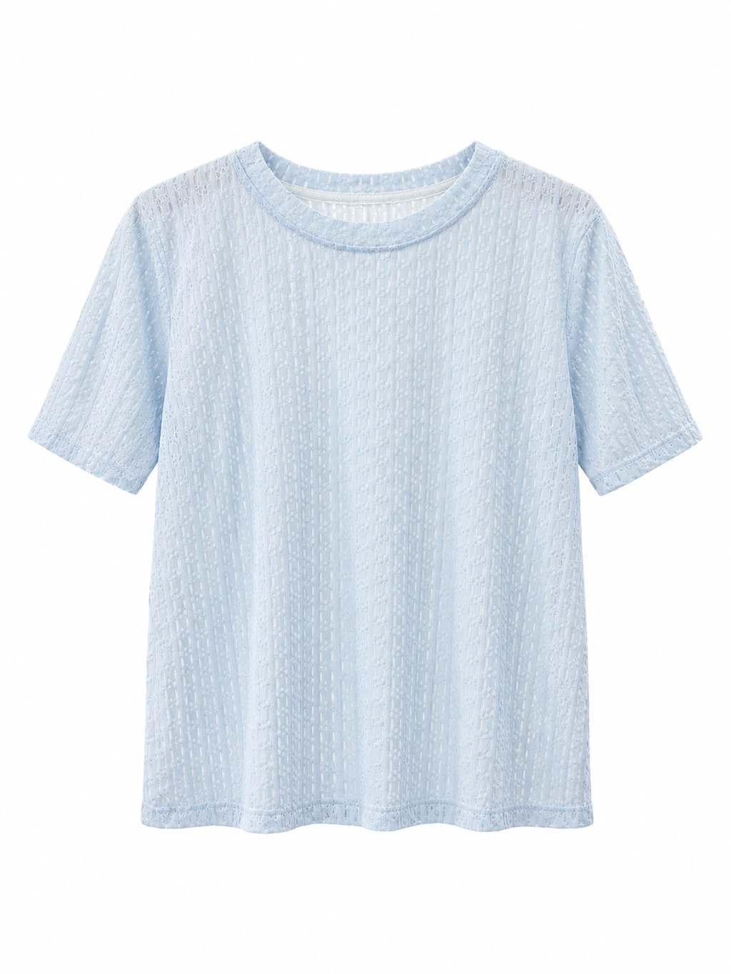 Textured Short-Sleeve Top