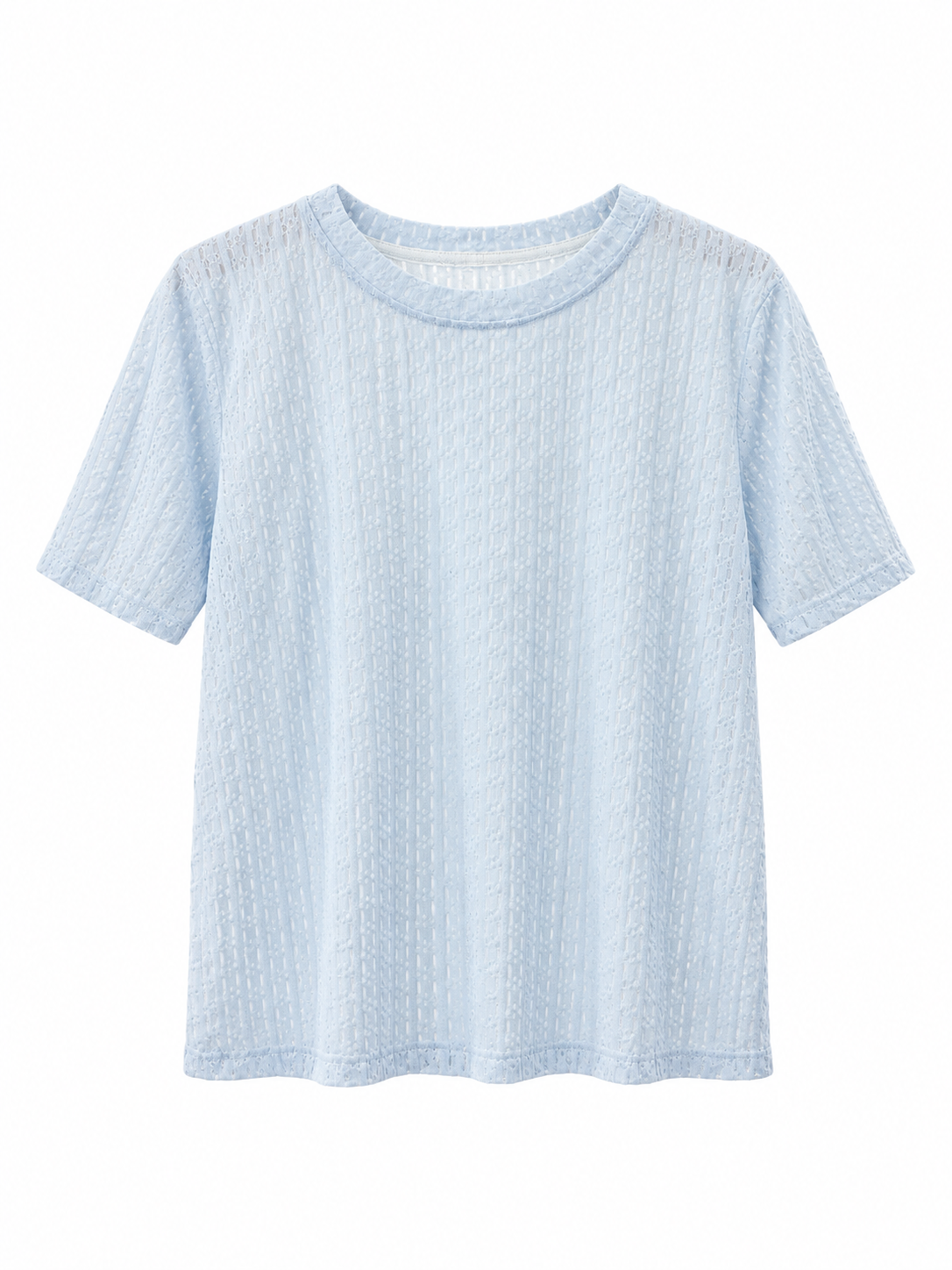 Textured Short-Sleeve Top