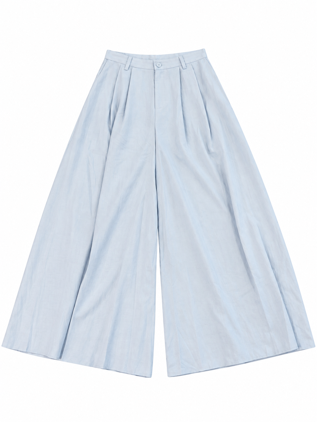 Wide-Leg Linen Trousers