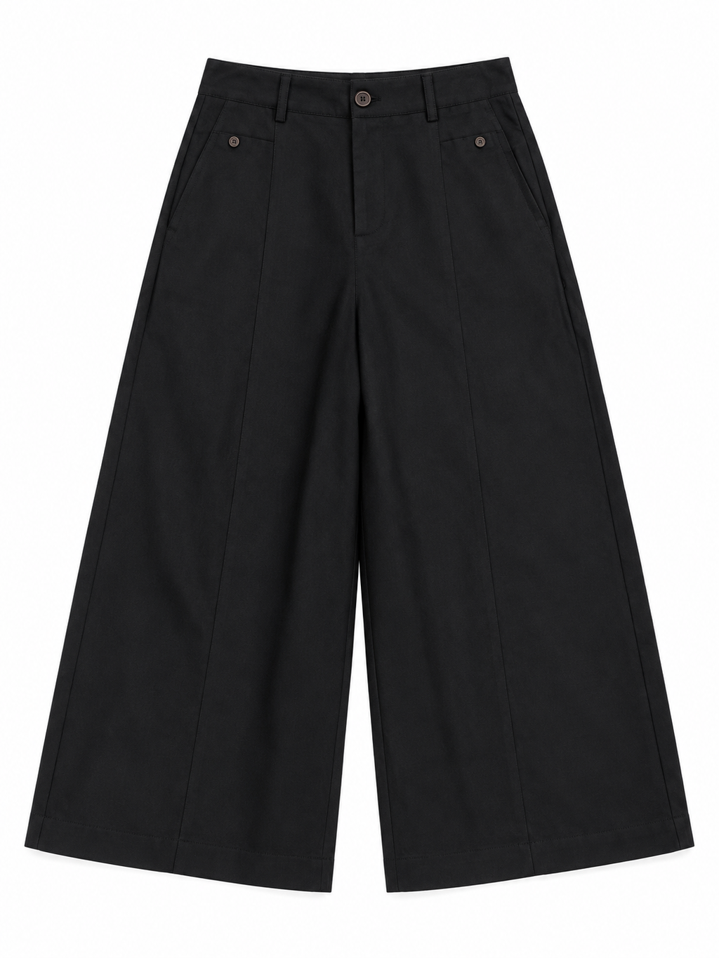 Wide-Leg Trousers with Pocket Details