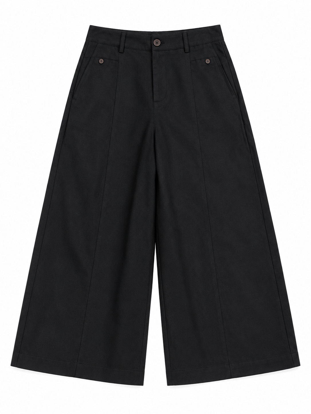 Wide-Leg Trousers with Pocket Details