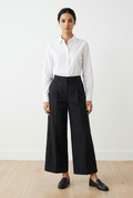 Wide-Leg Trousers with Pocket Details