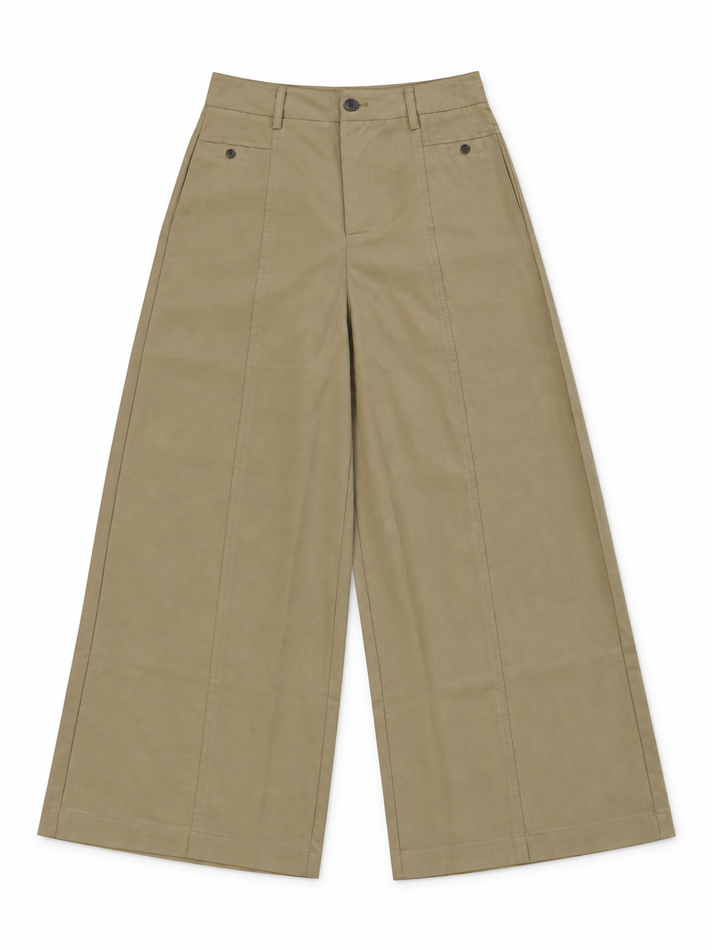 Wide-Leg Trousers with Pocket Details