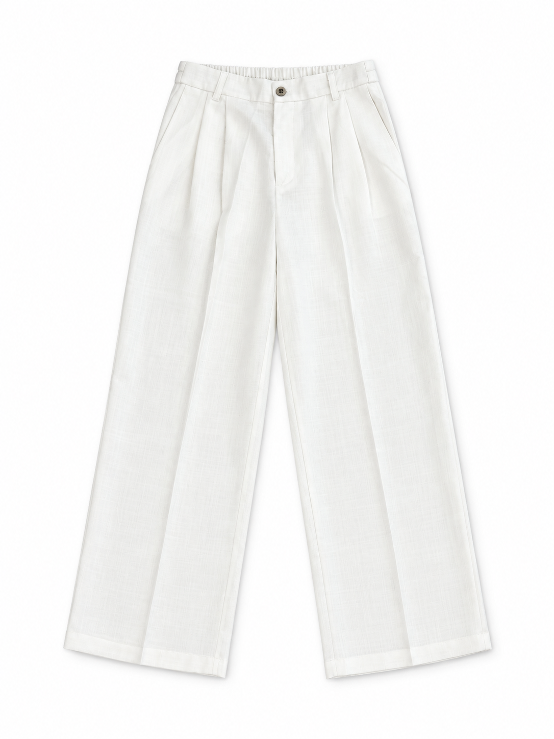 Wide-Leg Linen Trousers