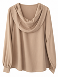 Cowl-Neck Silk Shirt