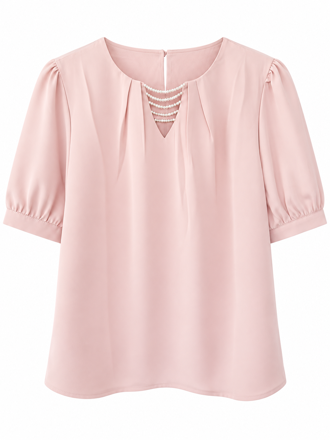 Silk Shirt with  Rhinestone