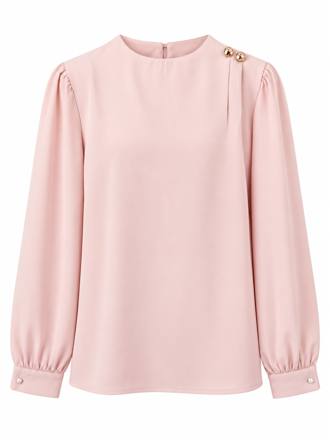 Silk Shirt with Shoulder Button