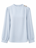 Silk Shirt with Shoulder Button