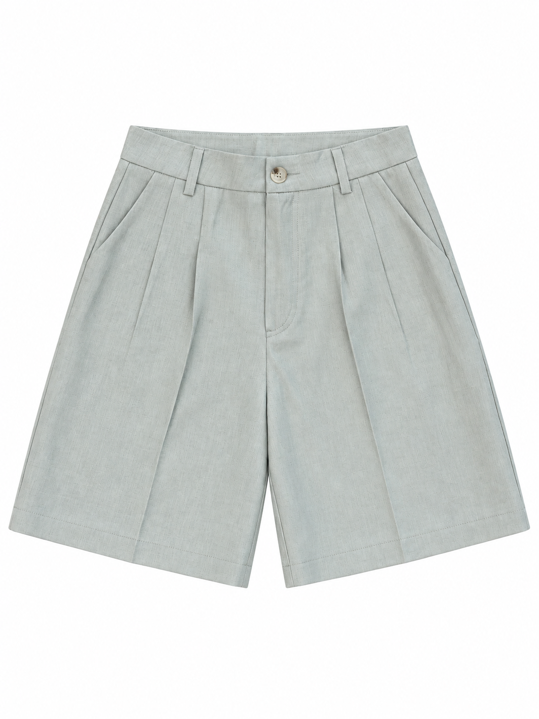 Pleated Tailored Bermuda Shorts