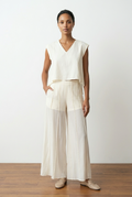 High-Low Top & Wide-Leg Co-Ord Set