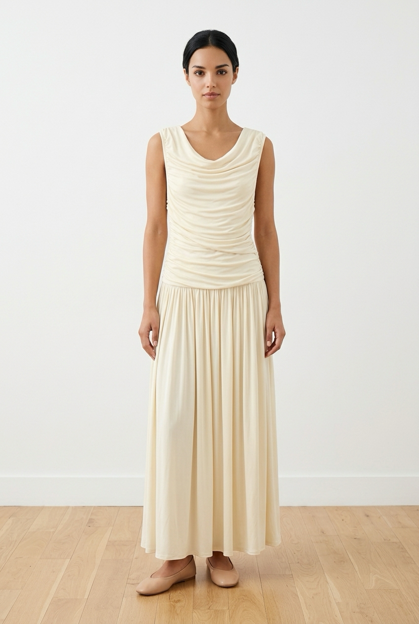 Draped Maxi Dress