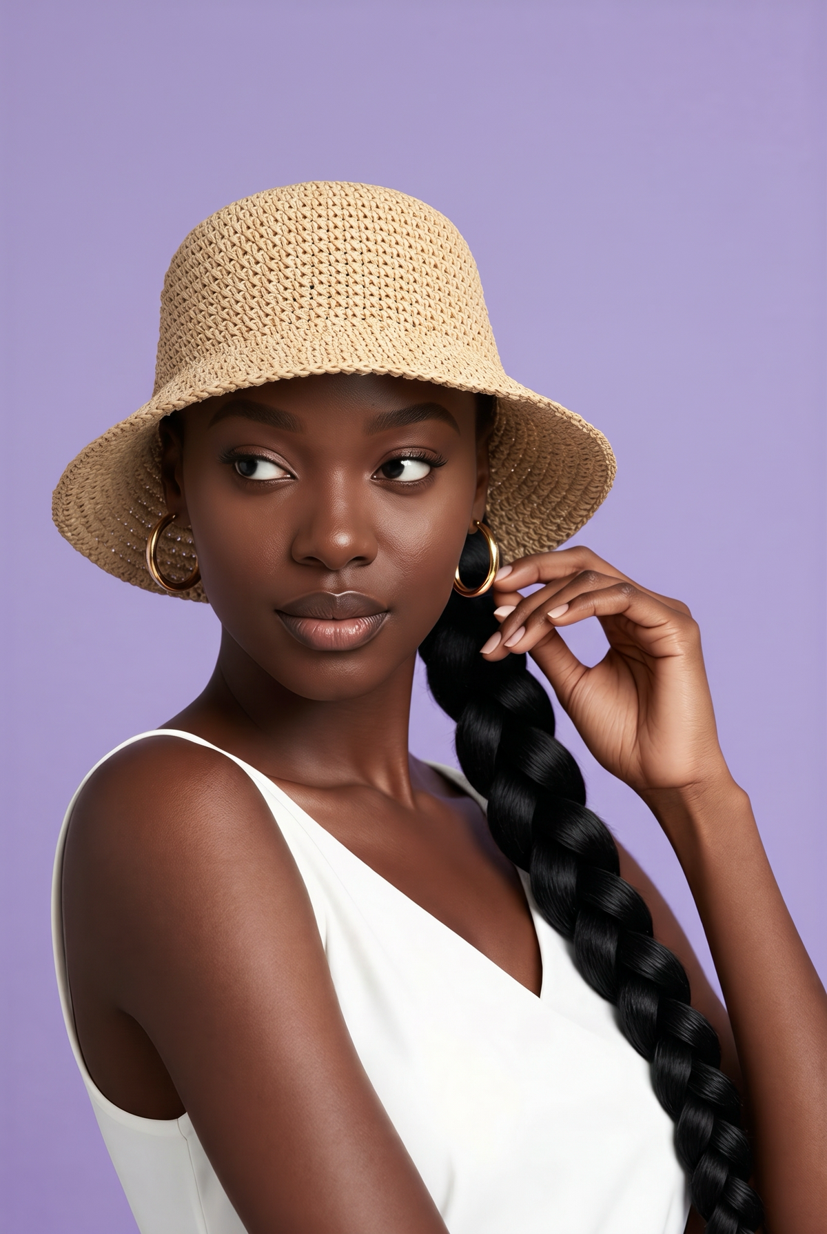 Straw Bucket Hat
