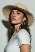 Lace Straw Hat