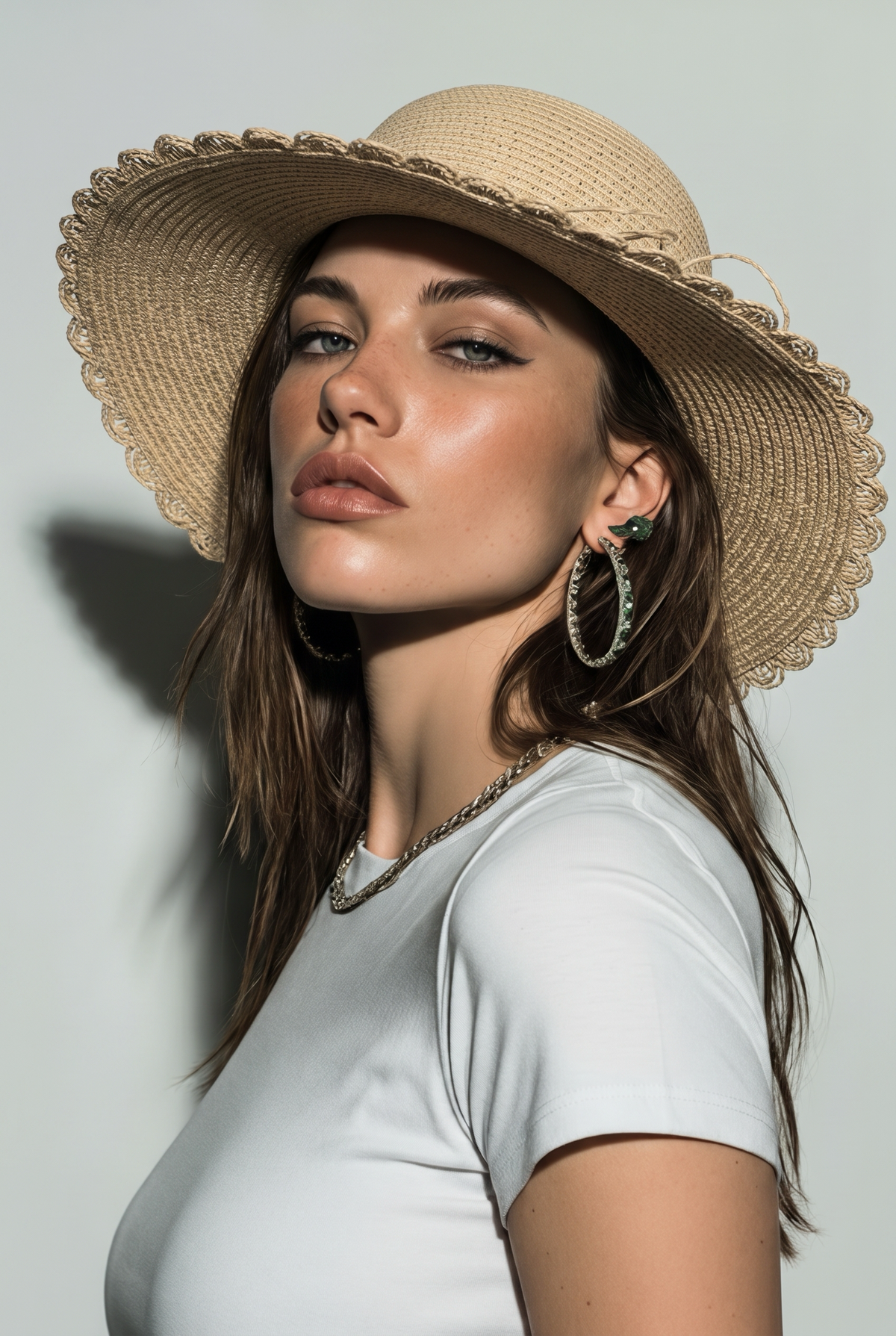 Lace Straw Hat