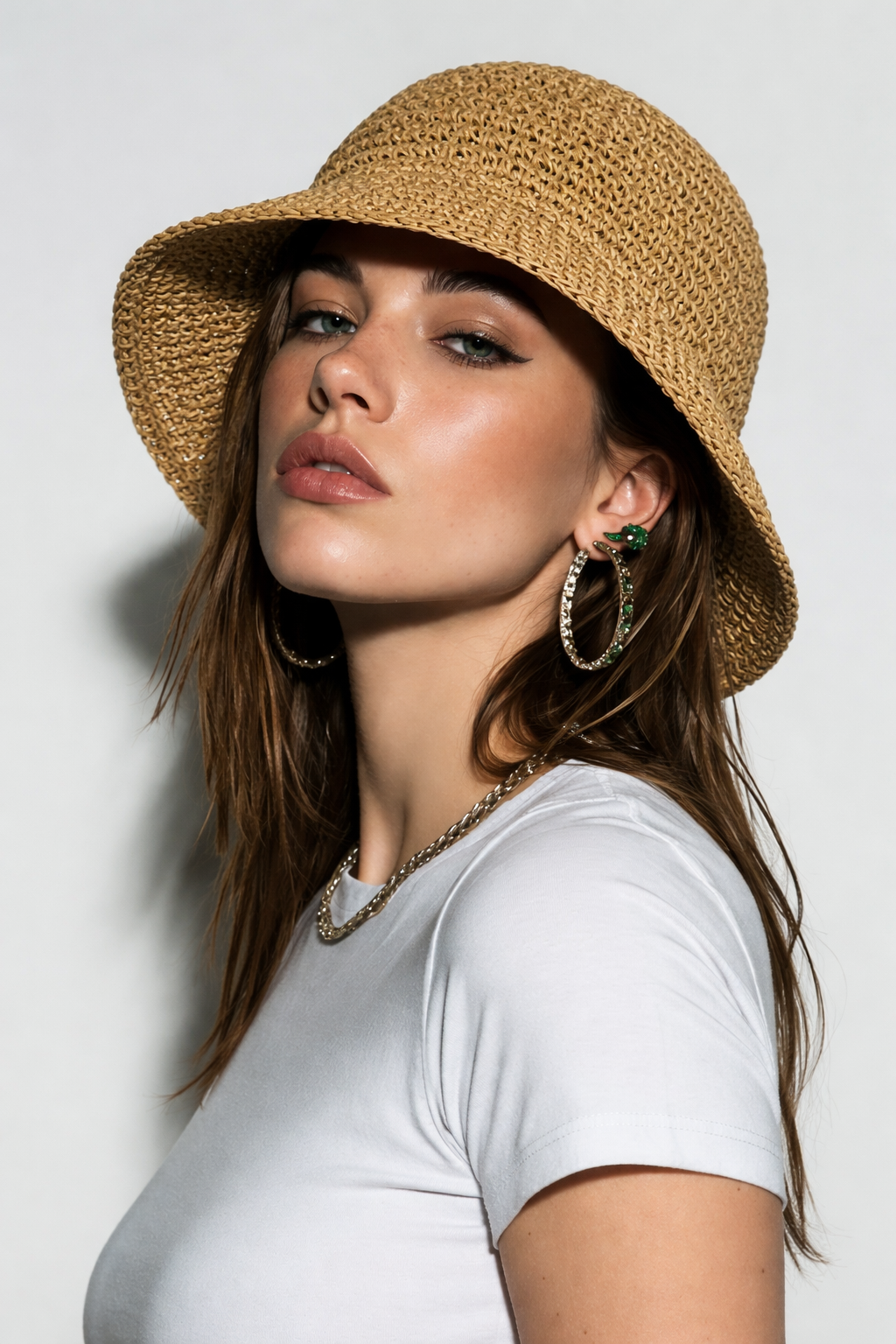 Straw Bucket Hat