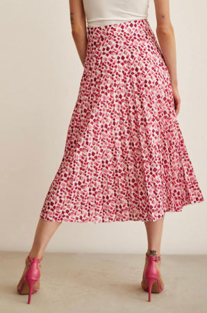 Pleated Midi Skirt