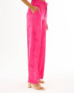 Satin Trousers with a Pattern