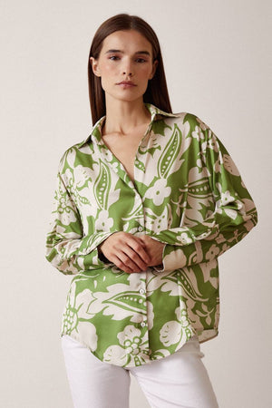 Printed Satin Shirts