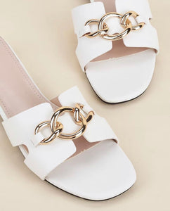 Leather Sandal with Buckle