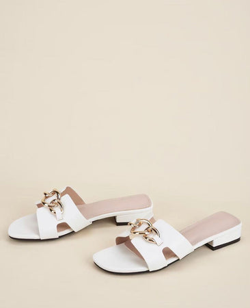 Leather Sandal with Buckle