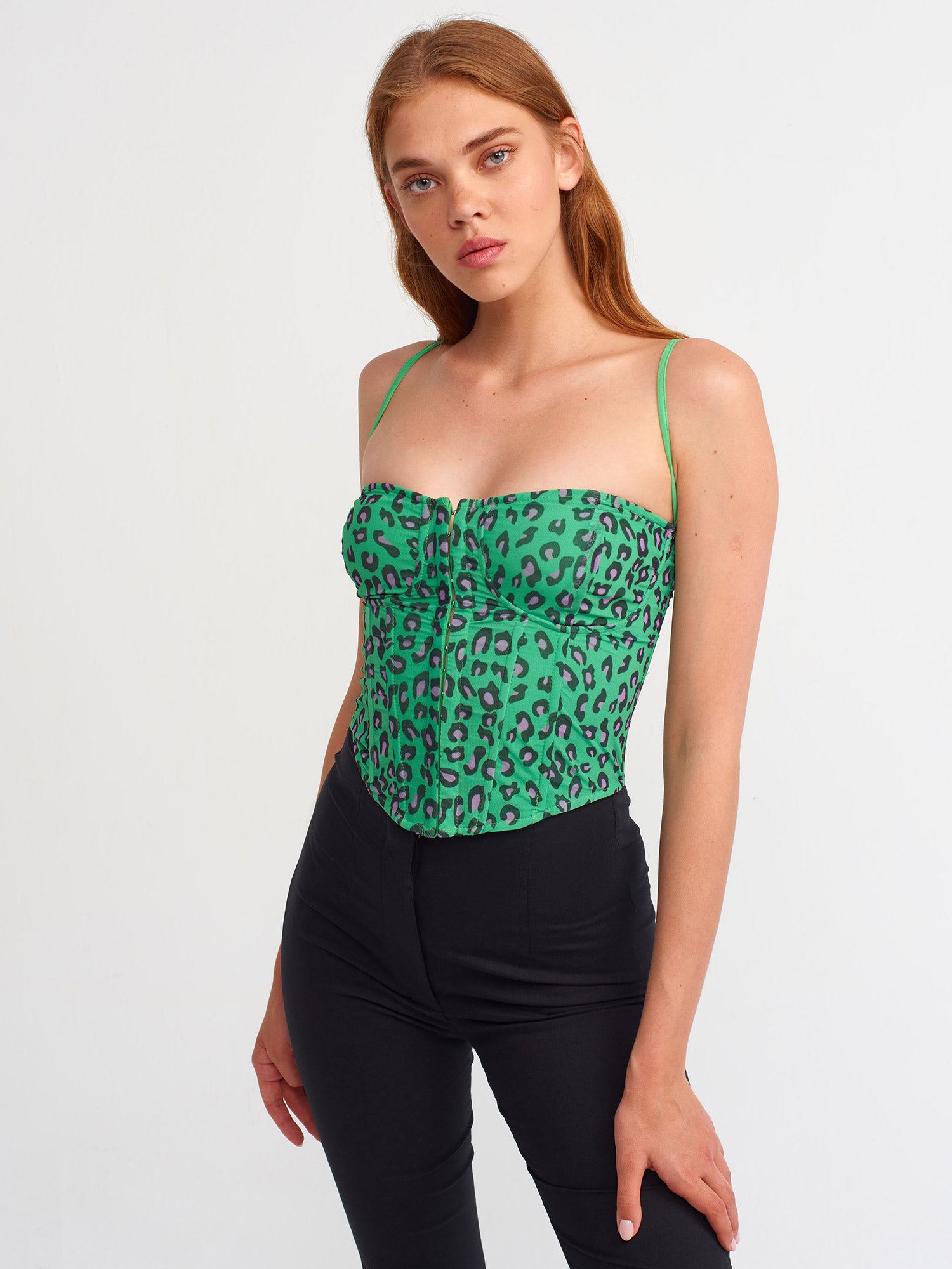 Zara Snake Print Strapless Tulle Corset Crop Top Size M