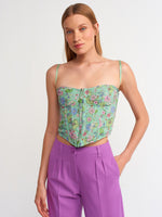 Load image into Gallery viewer, Floral Corset Top
