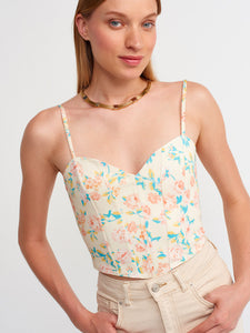 Floral Corset Top