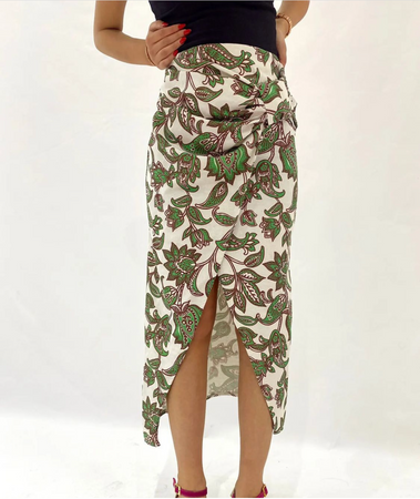 Floral Skirt with Knot