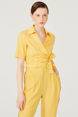 Draped Crop Top