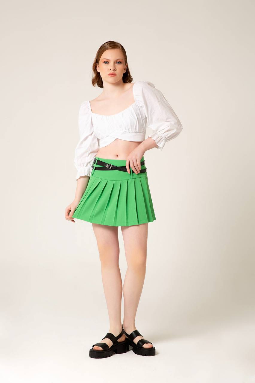 Pleated Skort